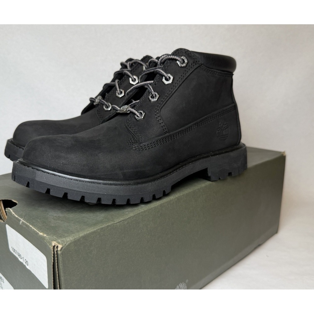 Timberland Nellie Chukka Boots Womens Size 6.5 Black Waterproof Lace Up NEW